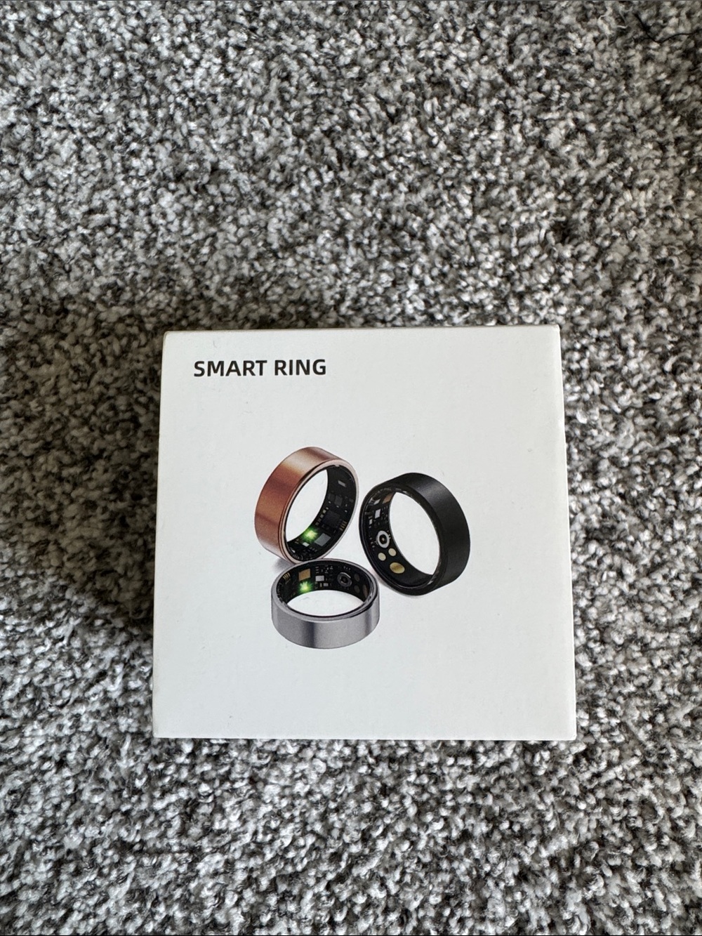 Smart Ring Health Tracker in Black, Silver, and Rose Gold
